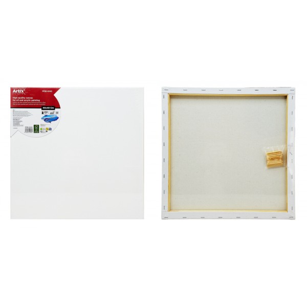 ARTIX PAINTS καμβάς τελάρο ζωγραφικής PP98-4040, 40x40cm, 280gr/m², λευκός - Γραφική Ύλη