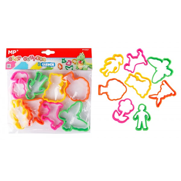 MP σετ καλούπια πλαστελίνης PY057, garden, 3+ ετών, 8τμχ - Γραφική Ύλη
