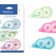 BEBASIC σετ διορθωτική ταινία S063, 5mm x 12m, μπλε/πράσινη/ροζ, 3τμχ