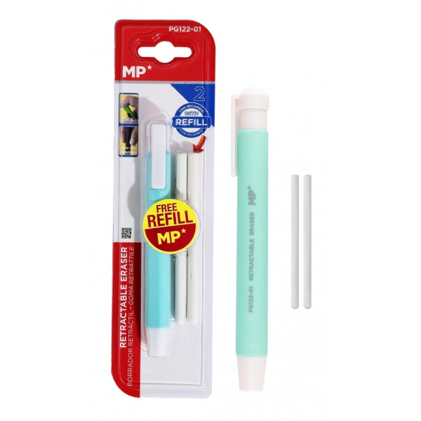 MP μηχανική γόμα για μολύβι PG122-01 με 2x ανταλλακτικά, πράσινη - 