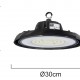 POWERTECH LED φωτιστικό καμπάνα PT-1531, 100W, 6500K, Φ30x11cm, IP65, μαύρο