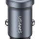 USAMS φορτιστής αυτοκινήτου CC321, USB-C, 30W, γκρι