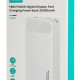 USAMS power bank CD251 με οθόνη, 3x θύρες εξόδου, 20000mAh, PD20W, λευκό
