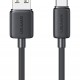 USAMS καλώδιο USB-C σε USB US-SJ693, 3A, 480Mbps, 2m, μαύρο