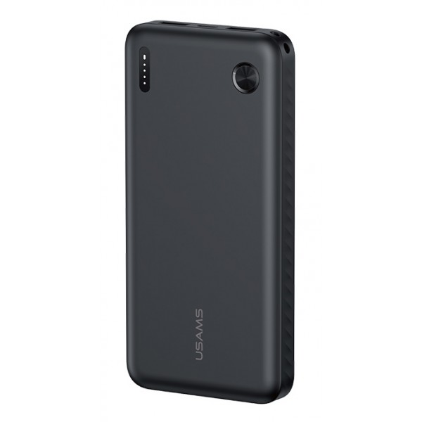 USAMS power bank CD253, 2x θύρες εξόδου, 10000mAh, 10W, μαύρο - 