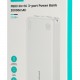 USAMS power bank CD254, 2x θύρες εξόδου, 20000mAh, 10W, λευκό
