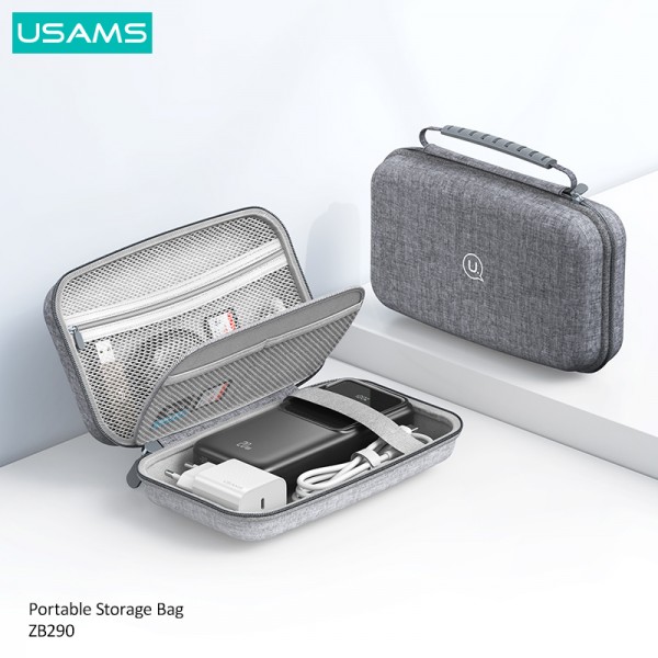 USAMS θήκη οργάνωσης αξεσουάρ US-ZB290, 22x13x7.8cm, γκρι - Προσωπική Φροντίδα