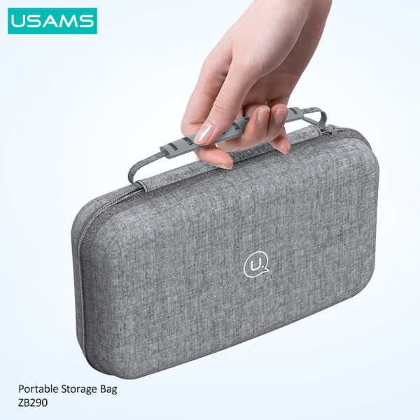 USAMS θήκη οργάνωσης αξεσουάρ US-ZB290, 22x13x7.8cm, γκρι