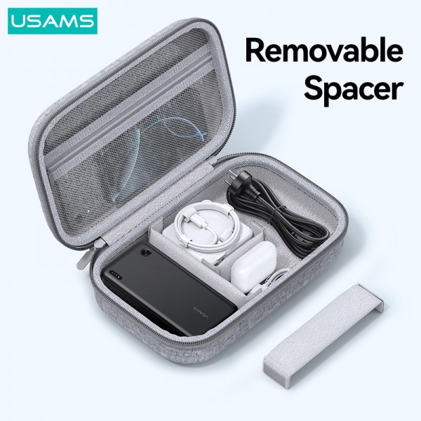 USAMS θήκη tablet και οργάνωσης αξεσουάρ Jane05, 265x167x72mm, γκρι