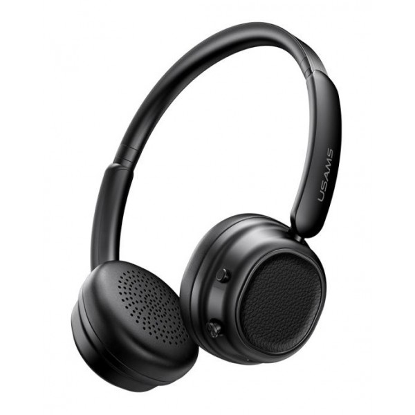 USAMS headphones SR01, ασύρματα, ANC, Φ40mm, 350mAh, μαύρα - Ακουστικά - Bluetooth