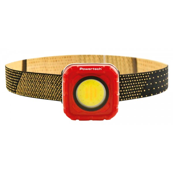 POWERTECH LED φακός κεφαλής PT-1548, 4 σε 1, επαναφορτιζόμενος, 950lm, IP64, κόκκινος - Φακοί