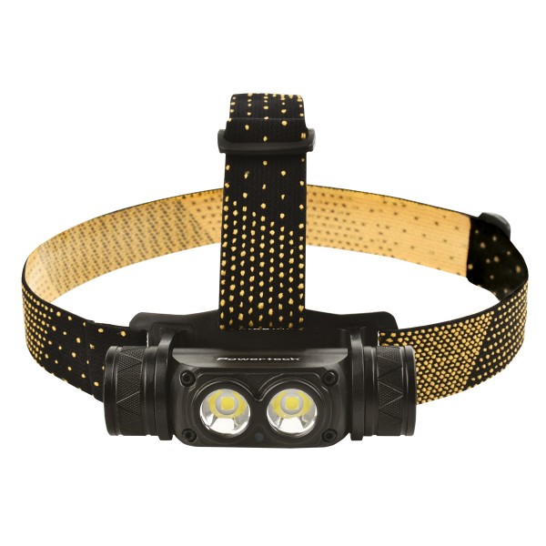 POWERTECH LED φακός κεφαλής PT-1549, επαναφορτιζόμενος, 1000lm, IP44, μαύρος - Φακοί