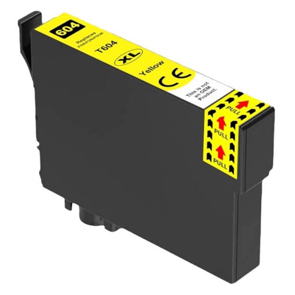 Συμβατό Inkjet για Epson, T604XL, 12ml, κίτρινο - PREMIUM
