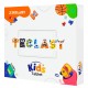 TECLAST tablet P85 Kids, 8", 3/64GB, Android 15, 5000mAh, ροζ