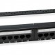 POWERTECH patch panel NETW-0046 για rack 19"/1U, 24 θυρών, CAT 6 UTP, μαύρο