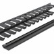 POWERTECH cable management NETW-0047 για rack 19"/1U, μεταλλικό, μαύρο