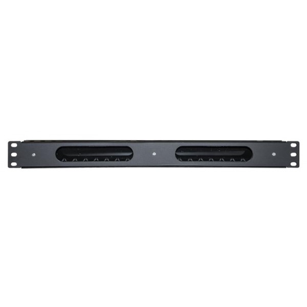 POWERTECH cable management NETW-0048 για rack 19"/1U, πλαστικό, μαύρο