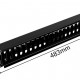 POWERTECH cable management NETW-0048 για rack 19"/1U, πλαστικό, μαύρο