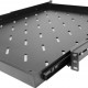 POWERTECH πτυσσόμενο ράφι για rack 19" NETW-0041, βάθος 570mm, μαύρο