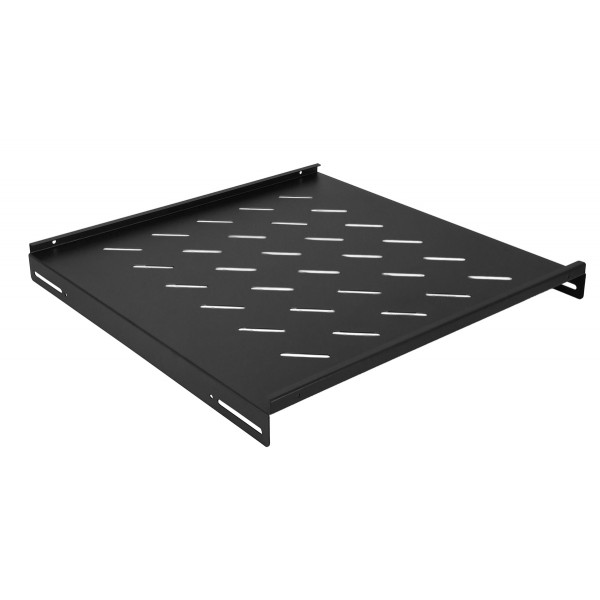 POWERTECH σταθερό ράφι για rack 19" NETW-0043, βάθος 475mm, μαύρο - Καμπίνες - Rack