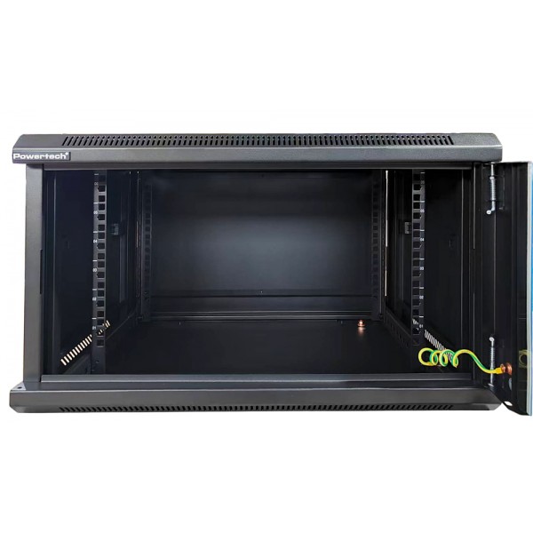 POWERTECH επιτοίχια καμπίνα rack 19" NETW-0037, 600 x 450 x 370mm, 6U - Καμπίνες - Rack