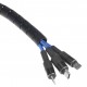 POWERTECH δεματικό καλωδίων TIES-083, πλαστικό, Φ20mm, 2m, μαύρο