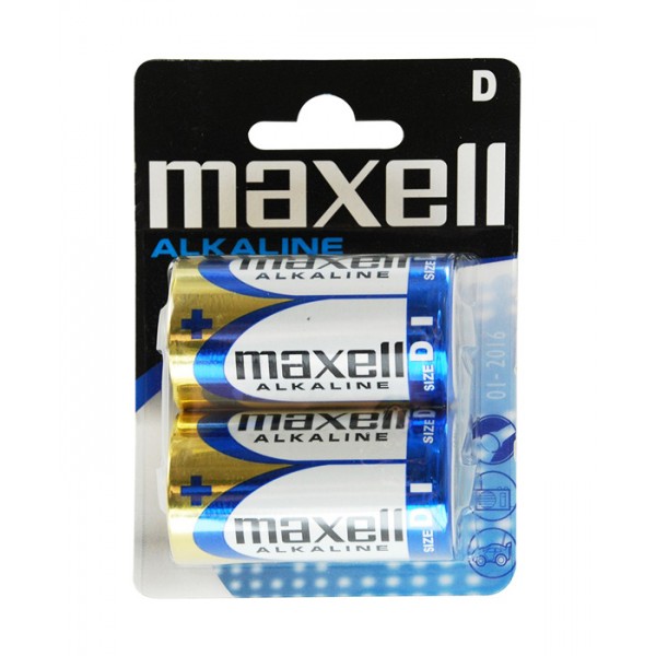 MAXELL αλκαλικές μπαταρίες LR20/D, 1.5V, 2τμχ - Μπαταρίες Αλκαλικές