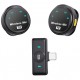 UPTECH ασύρματα μικρόφωνα UPWS-08 με θήκη φόρτισης, USB-C, 2.4GHz, μαύρο