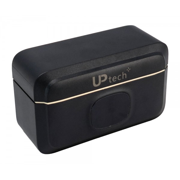 UPTECH ασύρματα μικρόφωνα UPWS-08 με θήκη φόρτισης, USB-C, 2.4GHz, μαύρο