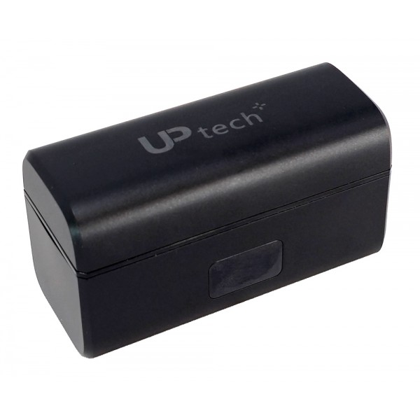 UPTECH ασύρματα μικρόφωνα UPW-M9MAX με θήκη φόρτισης, USB-C, 2.4GHz, μαύρο
