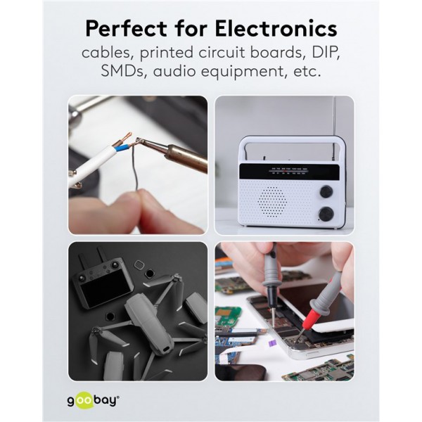 GOOBAY σύρμα συγκόλλησης 77421, Φ0.8mm, lead free, 20g - Service & Εργαλεία