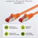 GOOBAY καλώδιο δικτύου 93340, CAT 6 S/FTP, copper, 250MHz, 0.25m, πορτοκαλί