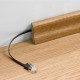 GOOBAY καλώδιο δικτύου 96303, CAT 6A U/UTP, flat, 500MHz, Copper, 0.5m, λευκό