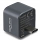 DELOCK mini USB hub 64359, 2x θυρών, USB 3.2, 10Gbps, USB-C σύνδεση, γκρι
