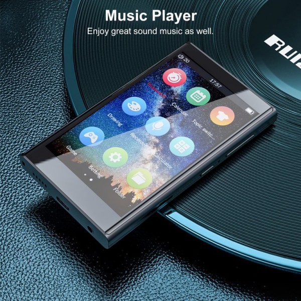RUIZU MP3 player H10 με οθόνη αφής 3.8", 16GB, Bluetooth, μαύρο - Σύγκριση Προϊόντων