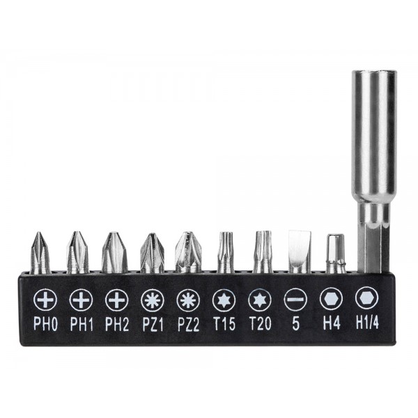 DELI κατσαβίδι μπαταρίας με μύτες DL-DP04-E2B1, LED φακός, 1500mAh