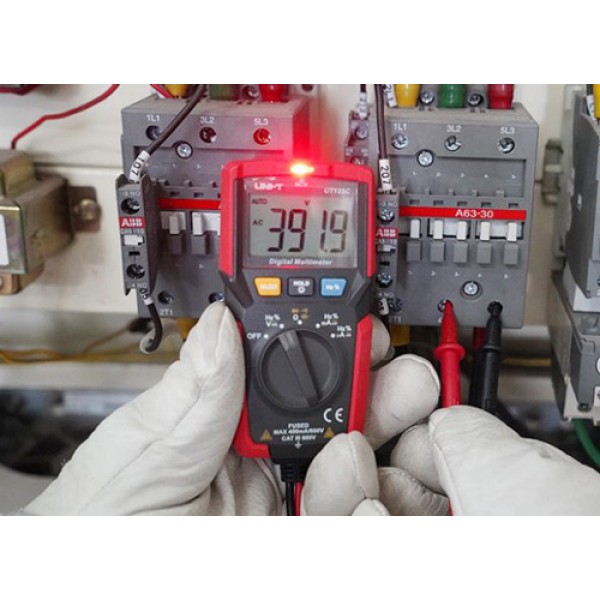 UNI-T μίνι ψηφιακό πολύμετρο UT125C, 600V AC/DC, NCV - Service & Εργαλεία