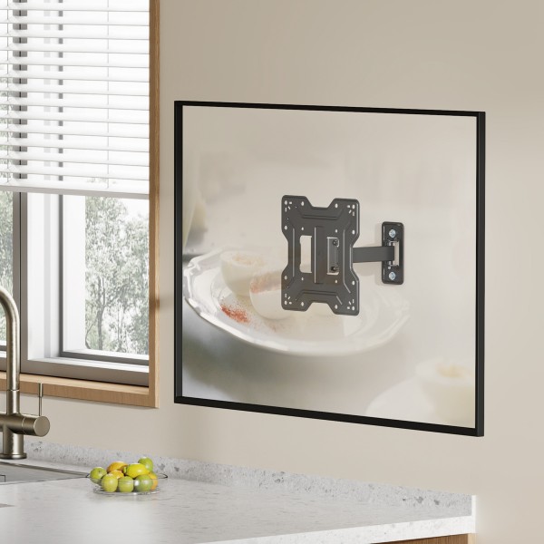 POWERTECH επιτοίχια βάση τηλεόρασης PT-1555, 23-43", έως 30kg, full motion - Περιφερειακά