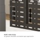 BRATECK cable management γραφείου CC11-20-1, μεταλλικό, 384x63x307mm, μαύρο