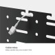 BRATECK cable management γραφείου CC11-20-1, μεταλλικό, 384x63x307mm, μαύρο