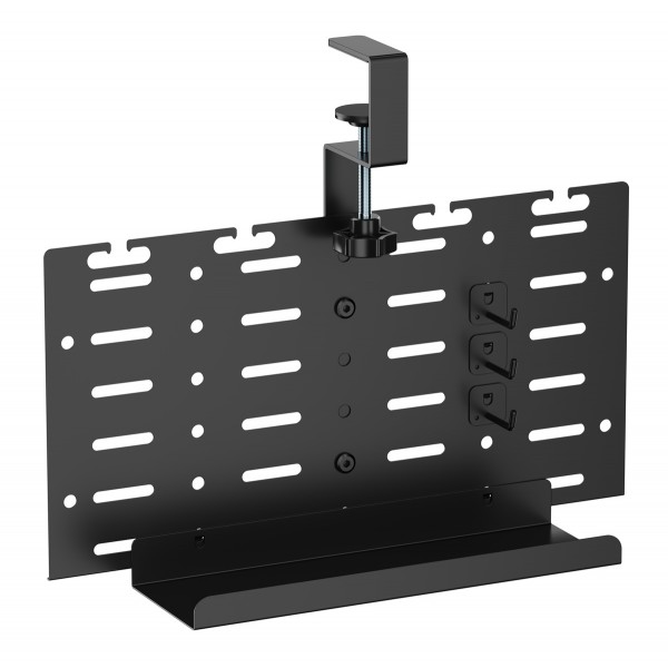 BRATECK cable management γραφείου CC11-20-1, μεταλλικό, 384x63x307mm, μαύρο - BRATECK
