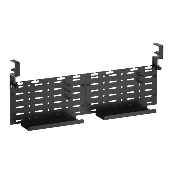 BRATECK cable management γραφείου CC11-20-2, μεταλλικό, 768x63x307mm, μαύρο - BRATECK