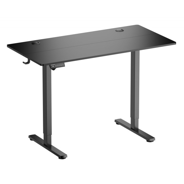 BRATECK ηλεκτρικό γραφείο S23-22R-B-BK με ρυθμιζόμενο ύψος, 1200x600x720~1180mm, μαύρο - Γραφεία