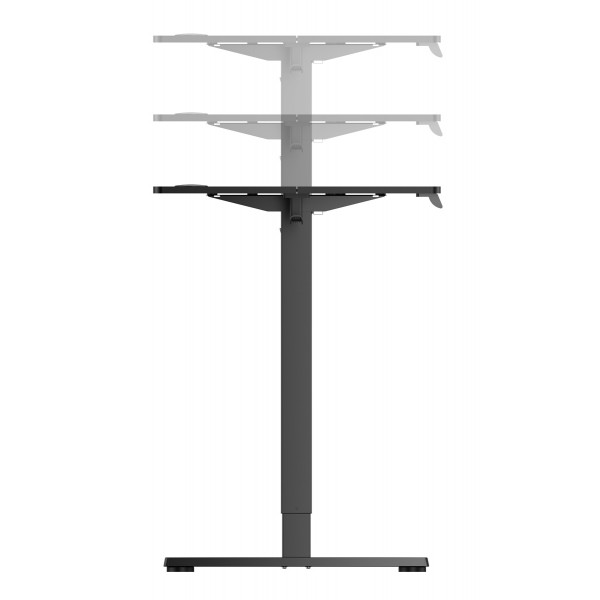 BRATECK ηλεκτρικό γραφείο S23-22R-B-BK με ρυθμιζόμενο ύψος, 1200x600x720~1180mm, μαύρο - Γραφεία