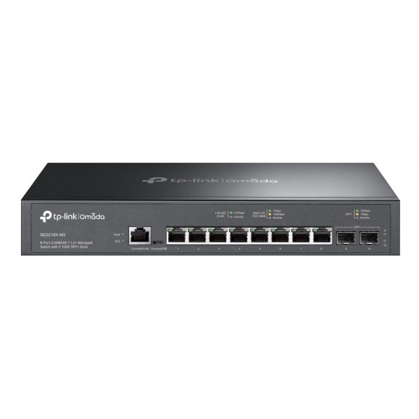 TP-LINK L2+ managed switch SG3210X-M2, 8x 2.5Gbps θύρες, V1.0 - tp-link