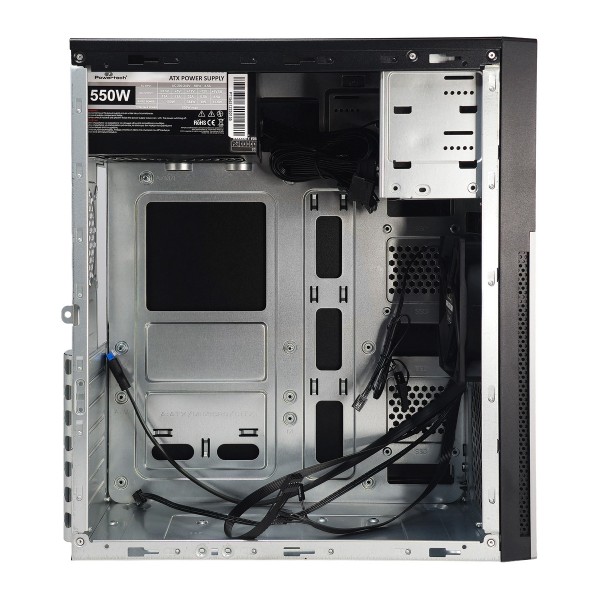 POWERTECH PC Case PT-1563 με 550W PSU, ATX Midi, 376.6x175x408.5mm, μαύρο - PC & Αναβάθμιση