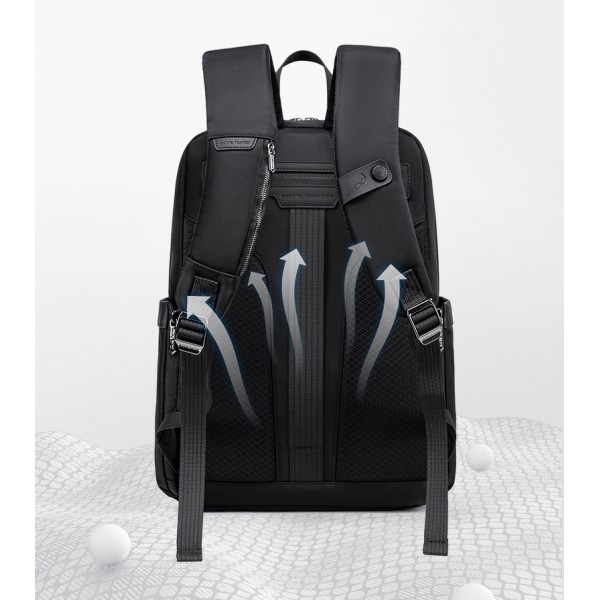 ARCTIC HUNTER τσάντα πλάτης B00811 με θήκη laptop 15.6", 16.5L, μαύρη
