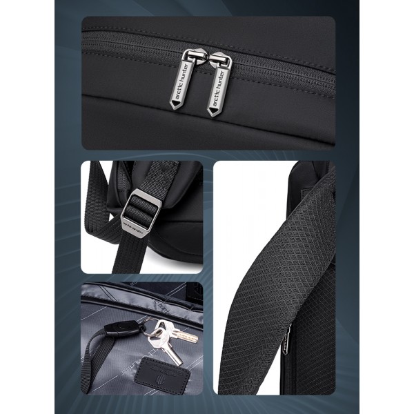 ARCTIC HUNTER τσάντα πλάτης B00811 με θήκη laptop 15.6", 16.5L, χακί