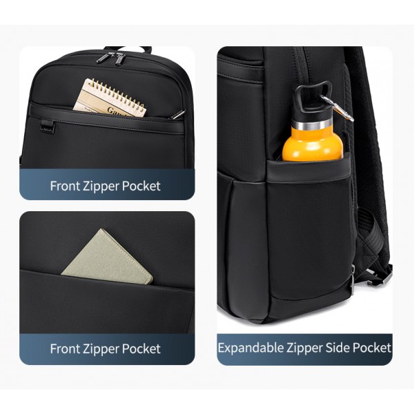 ARCTIC HUNTER τσάντα πλάτης B00811 με θήκη laptop 15.6", 16.5L, χακί