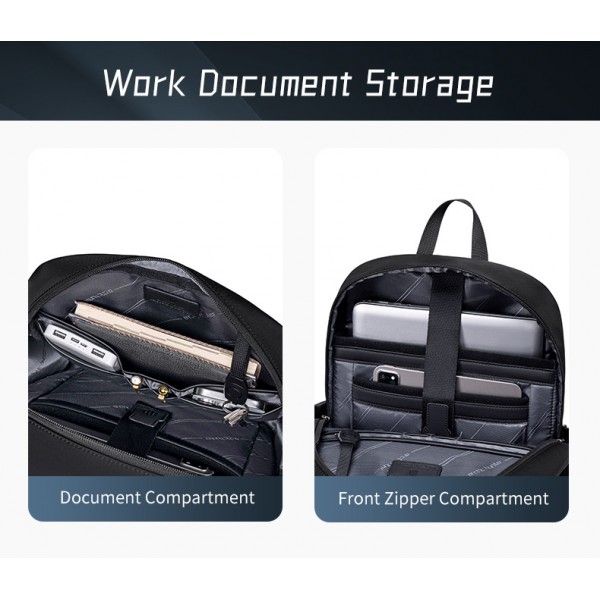 ARCTIC HUNTER τσάντα πλάτης B00811 με θήκη laptop 15.6", 16.5L, χακί